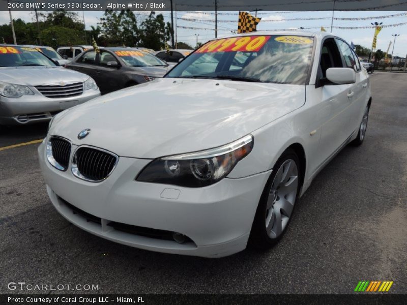 Alpine White / Black 2006 BMW 5 Series 530i Sedan