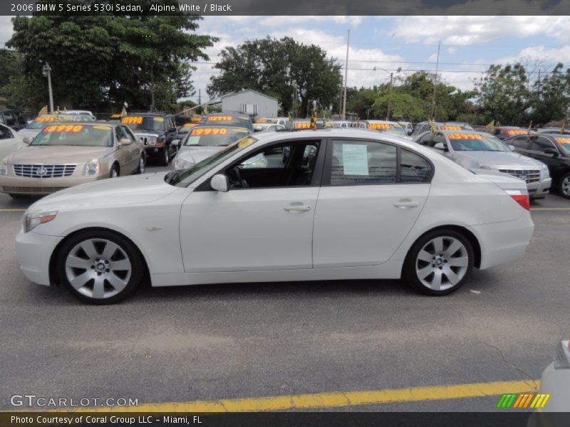 Alpine White / Black 2006 BMW 5 Series 530i Sedan