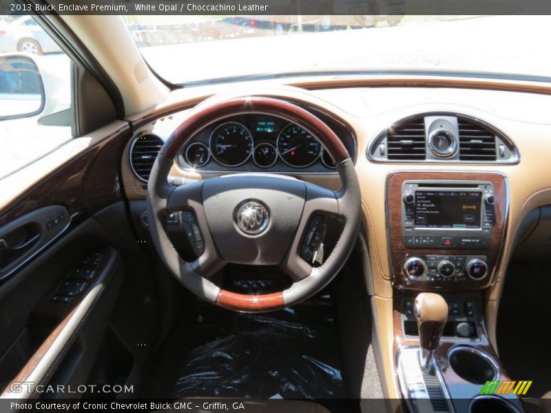 White Opal / Choccachino Leather 2013 Buick Enclave Premium
