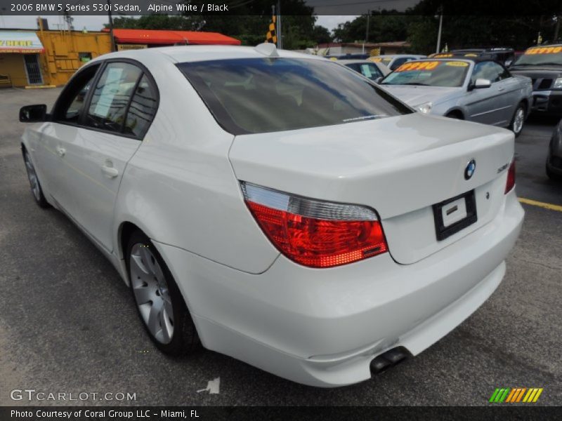 Alpine White / Black 2006 BMW 5 Series 530i Sedan