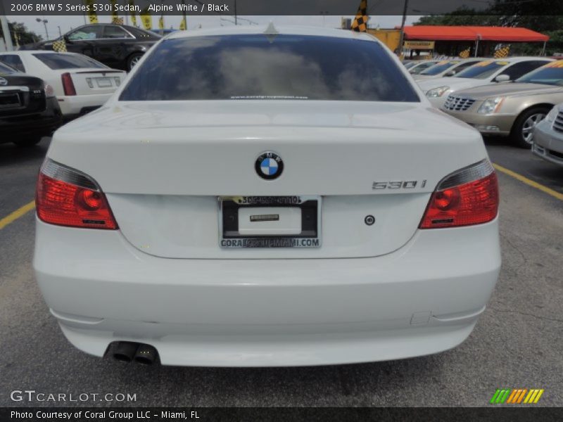 Alpine White / Black 2006 BMW 5 Series 530i Sedan
