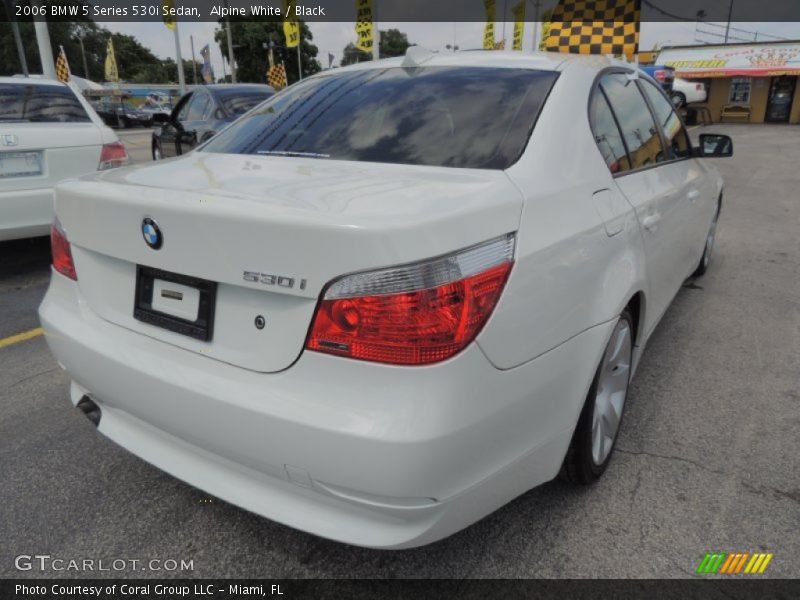 Alpine White / Black 2006 BMW 5 Series 530i Sedan