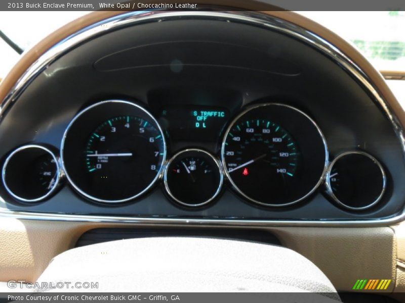 White Opal / Choccachino Leather 2013 Buick Enclave Premium