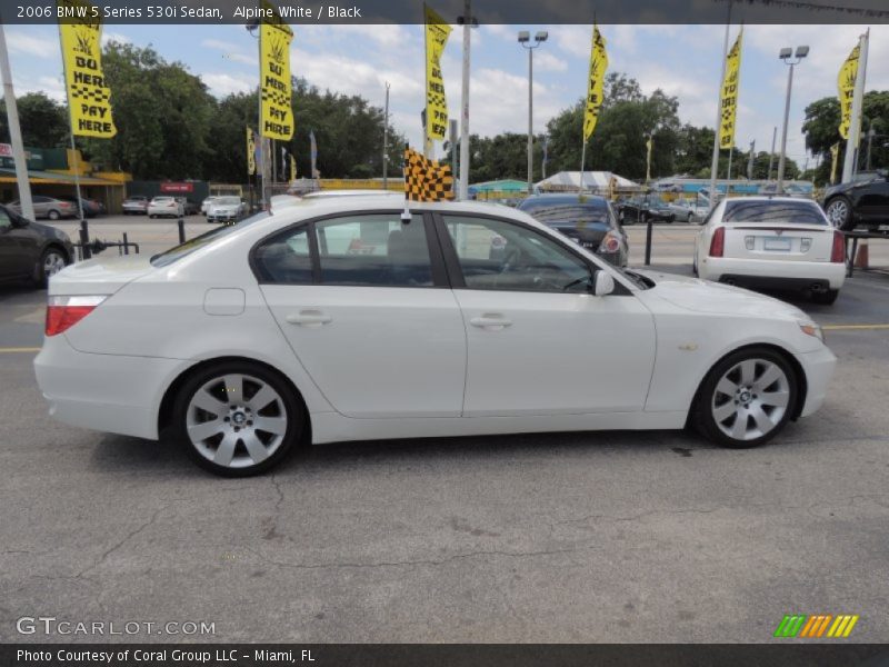 Alpine White / Black 2006 BMW 5 Series 530i Sedan