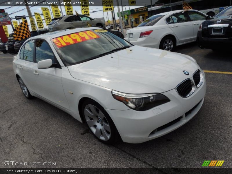 Alpine White / Black 2006 BMW 5 Series 530i Sedan