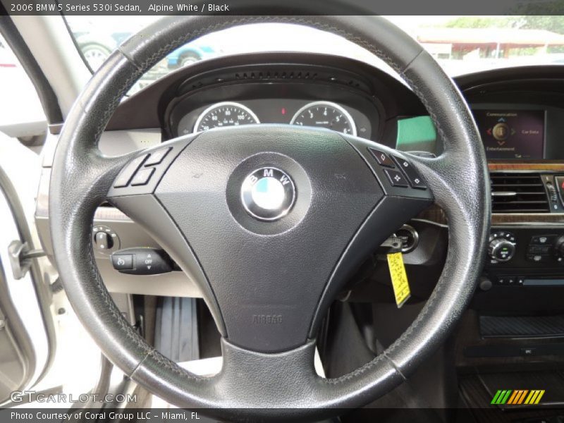 Alpine White / Black 2006 BMW 5 Series 530i Sedan