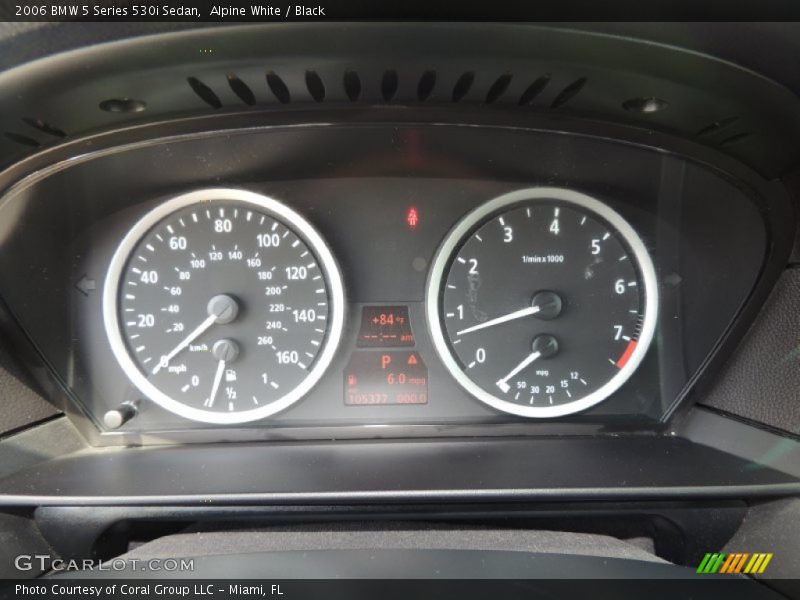 Alpine White / Black 2006 BMW 5 Series 530i Sedan