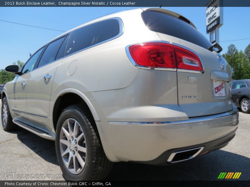 Champagne Silver Metallic / Cocoa Leather 2013 Buick Enclave Leather