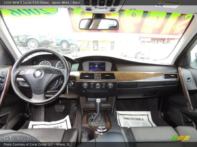 Alpine White / Black 2006 BMW 5 Series 530i Sedan
