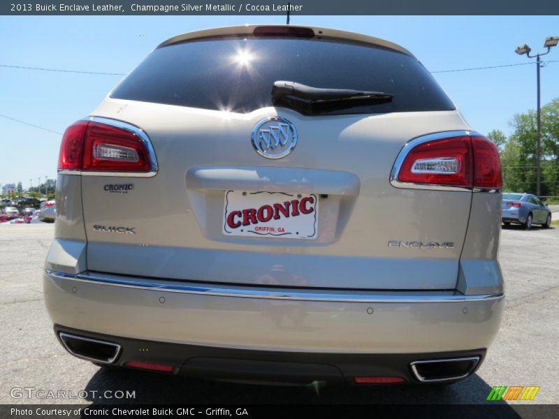 Champagne Silver Metallic / Cocoa Leather 2013 Buick Enclave Leather