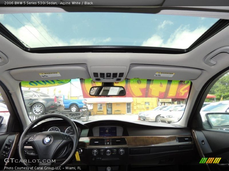 Alpine White / Black 2006 BMW 5 Series 530i Sedan