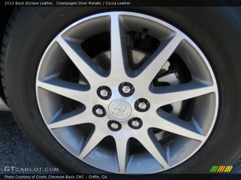 Champagne Silver Metallic / Cocoa Leather 2013 Buick Enclave Leather