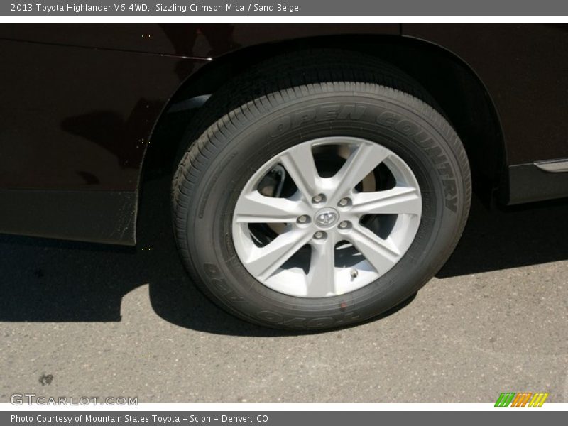 Sizzling Crimson Mica / Sand Beige 2013 Toyota Highlander V6 4WD