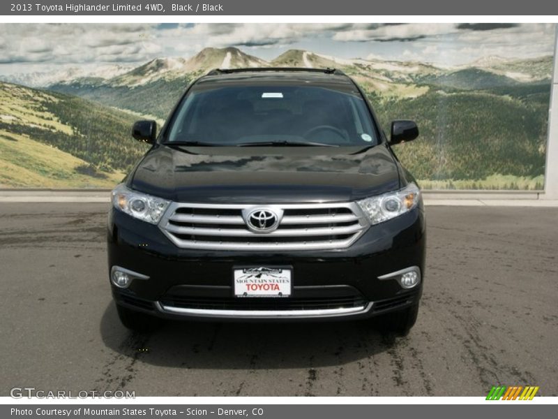 Black / Black 2013 Toyota Highlander Limited 4WD