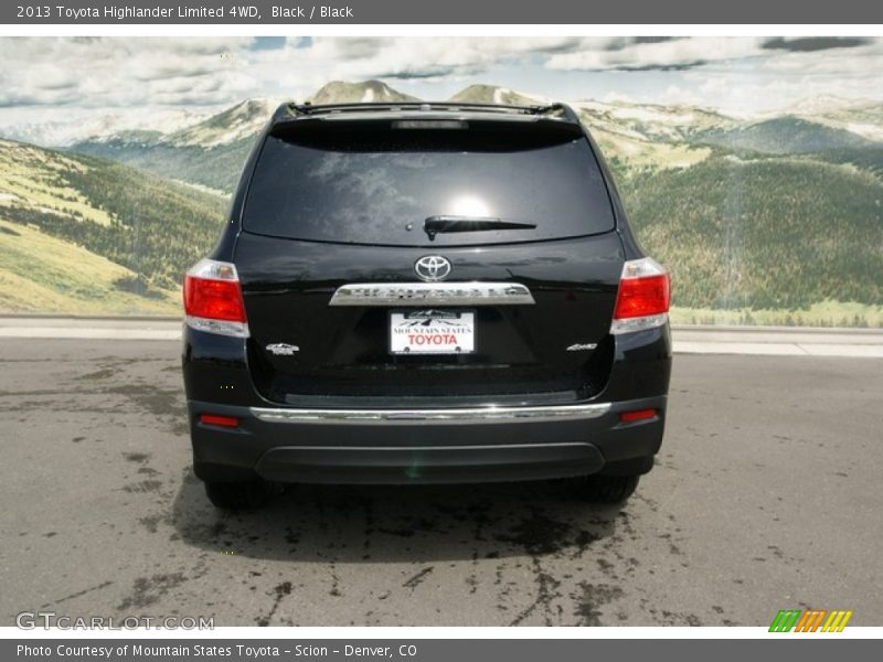 Black / Black 2013 Toyota Highlander Limited 4WD