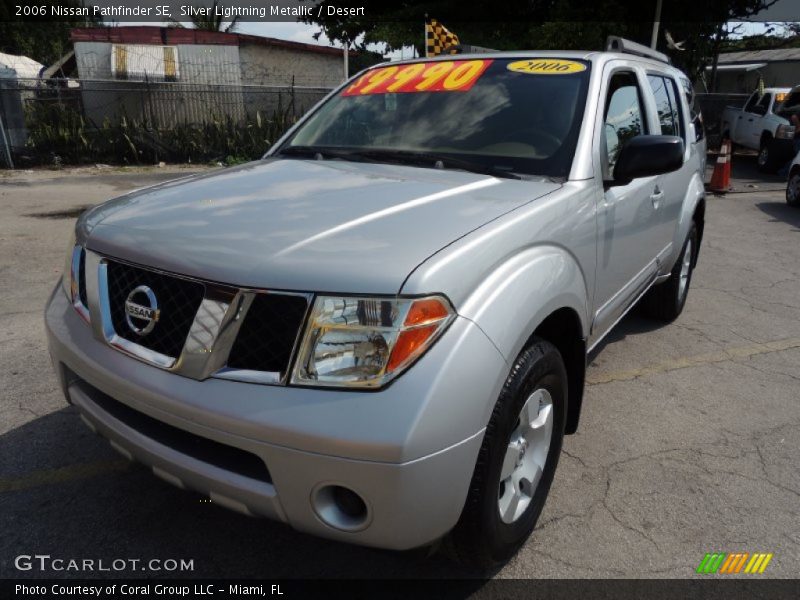Silver Lightning Metallic / Desert 2006 Nissan Pathfinder SE