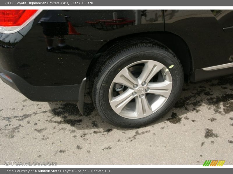 Black / Black 2013 Toyota Highlander Limited 4WD