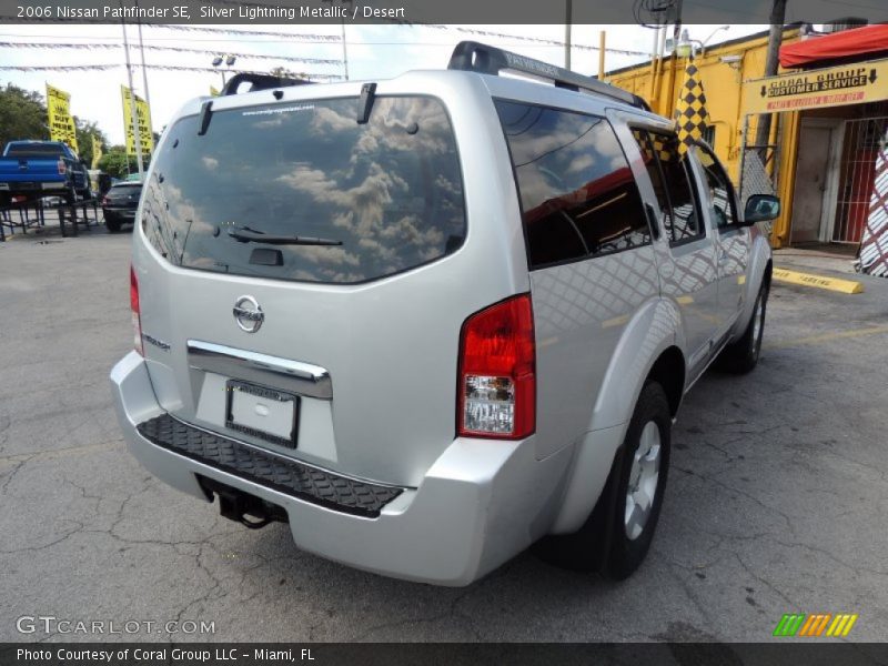 Silver Lightning Metallic / Desert 2006 Nissan Pathfinder SE
