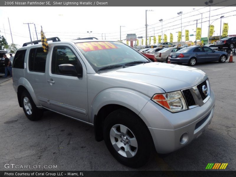 Silver Lightning Metallic / Desert 2006 Nissan Pathfinder SE