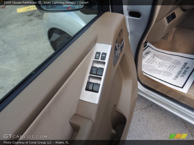 Silver Lightning Metallic / Desert 2006 Nissan Pathfinder SE
