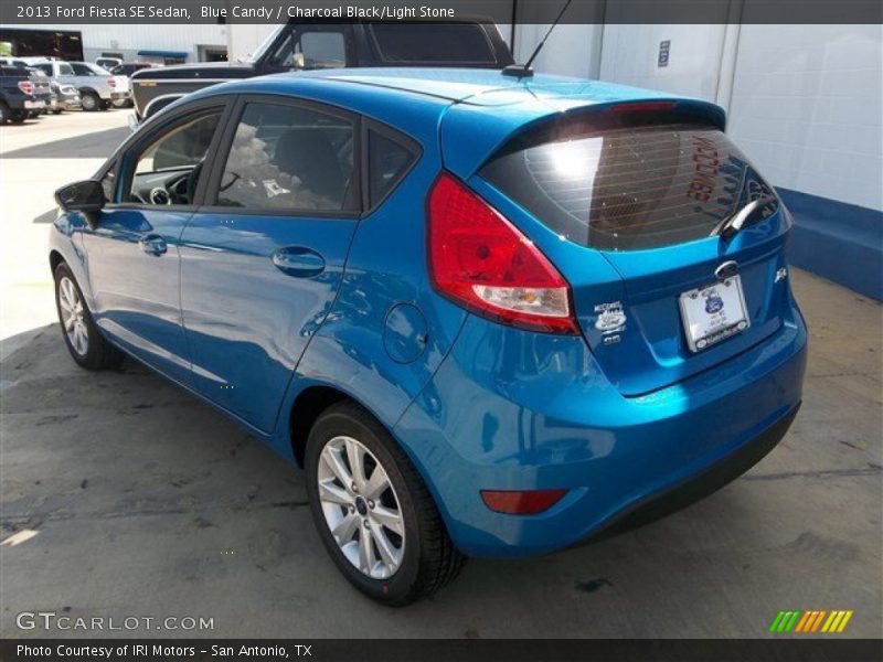 Blue Candy / Charcoal Black/Light Stone 2013 Ford Fiesta SE Sedan