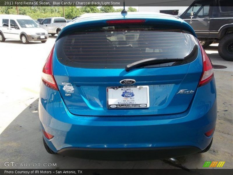 Blue Candy / Charcoal Black/Light Stone 2013 Ford Fiesta SE Sedan