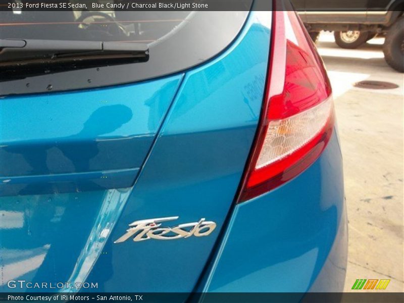 Blue Candy / Charcoal Black/Light Stone 2013 Ford Fiesta SE Sedan