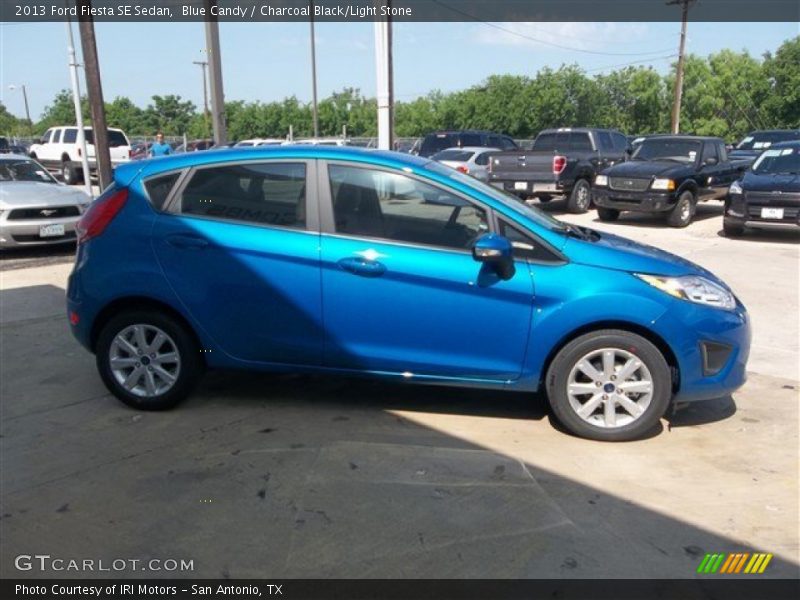 Blue Candy / Charcoal Black/Light Stone 2013 Ford Fiesta SE Sedan