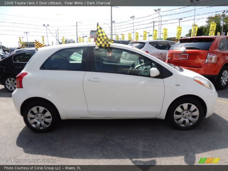 Polar White / Dark Charcoal 2008 Toyota Yaris 3 Door Liftback