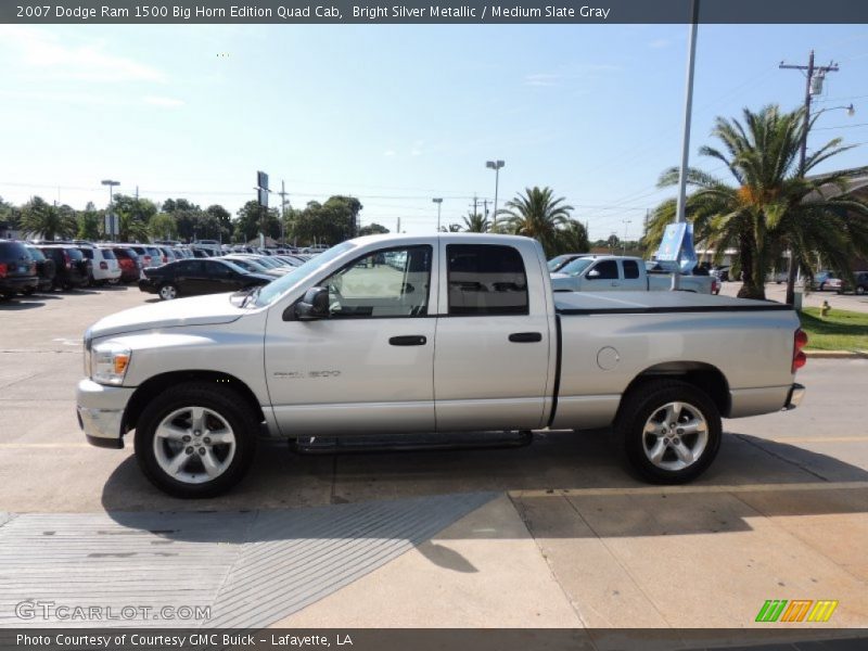 Bright Silver Metallic / Medium Slate Gray 2007 Dodge Ram 1500 Big Horn Edition Quad Cab