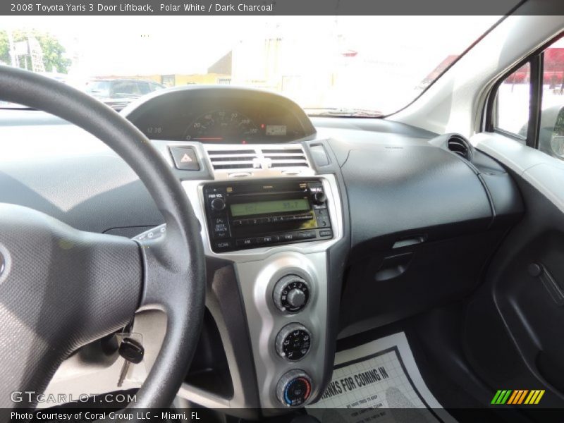 Polar White / Dark Charcoal 2008 Toyota Yaris 3 Door Liftback