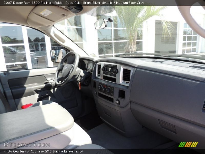 Bright Silver Metallic / Medium Slate Gray 2007 Dodge Ram 1500 Big Horn Edition Quad Cab