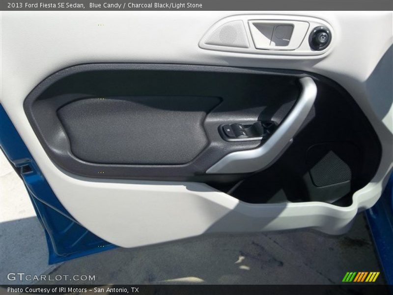 Blue Candy / Charcoal Black/Light Stone 2013 Ford Fiesta SE Sedan