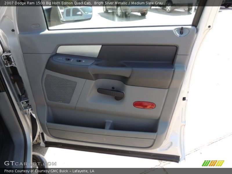 Bright Silver Metallic / Medium Slate Gray 2007 Dodge Ram 1500 Big Horn Edition Quad Cab