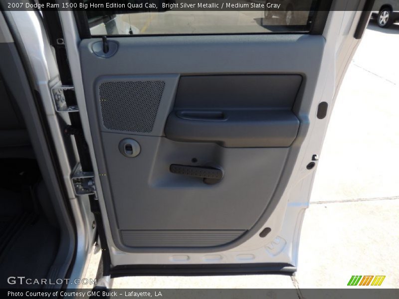 Bright Silver Metallic / Medium Slate Gray 2007 Dodge Ram 1500 Big Horn Edition Quad Cab