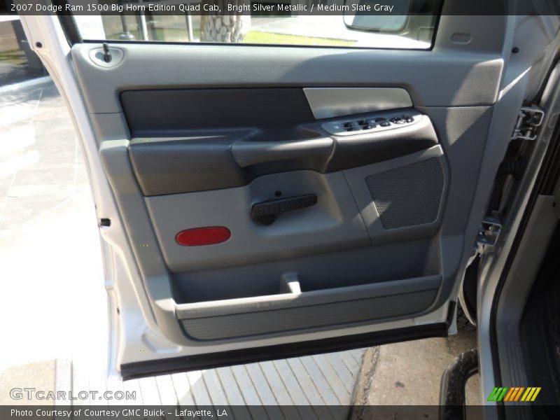 Bright Silver Metallic / Medium Slate Gray 2007 Dodge Ram 1500 Big Horn Edition Quad Cab