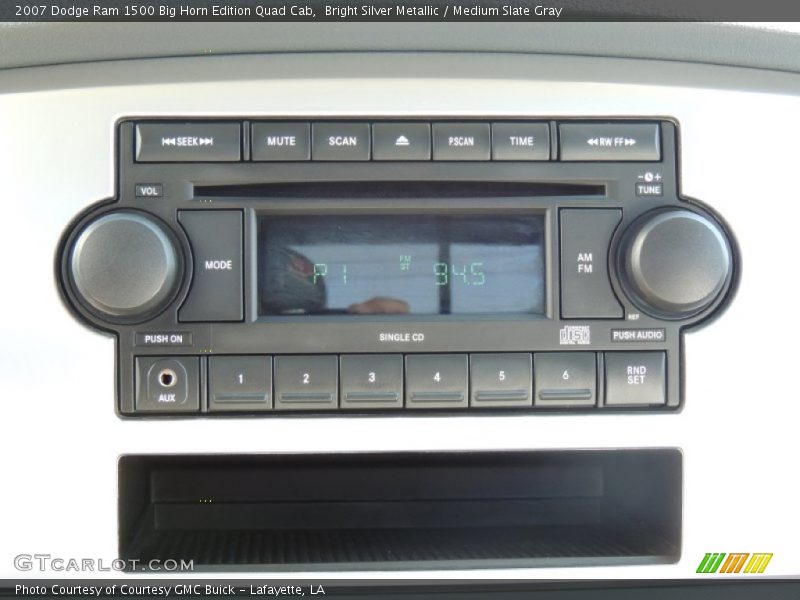 Bright Silver Metallic / Medium Slate Gray 2007 Dodge Ram 1500 Big Horn Edition Quad Cab
