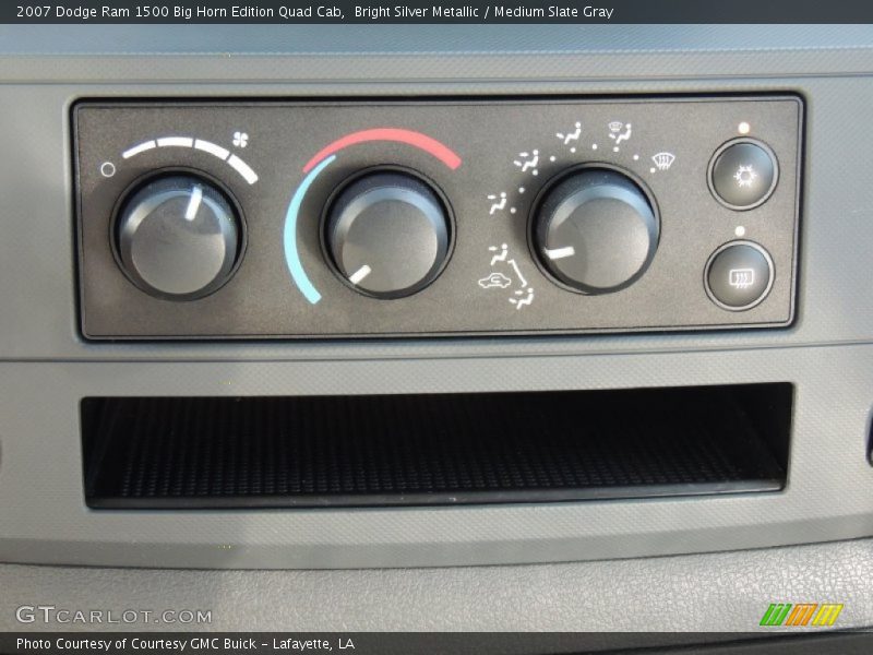 Bright Silver Metallic / Medium Slate Gray 2007 Dodge Ram 1500 Big Horn Edition Quad Cab