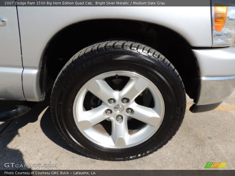 Bright Silver Metallic / Medium Slate Gray 2007 Dodge Ram 1500 Big Horn Edition Quad Cab