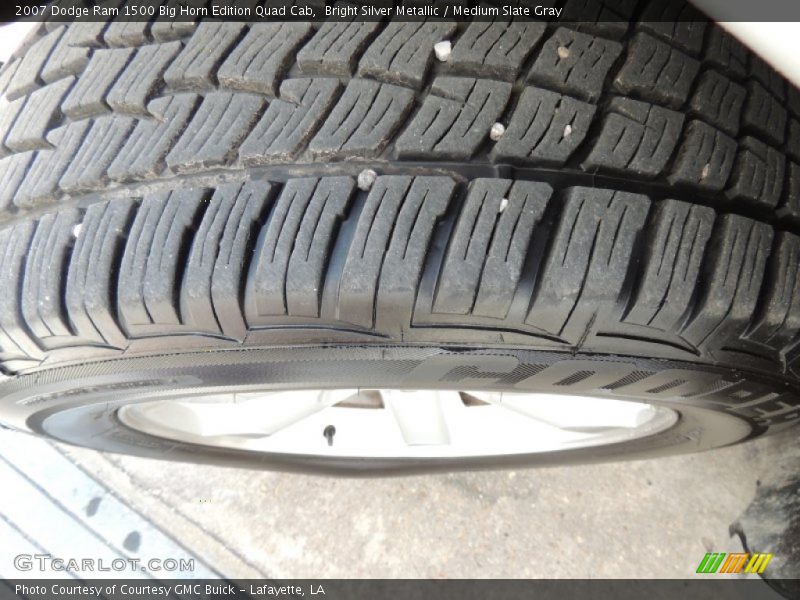 Bright Silver Metallic / Medium Slate Gray 2007 Dodge Ram 1500 Big Horn Edition Quad Cab