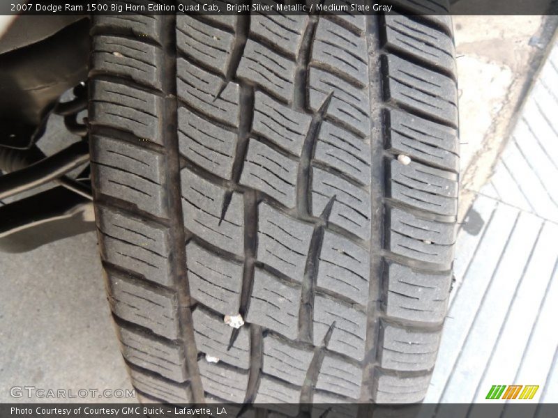 Bright Silver Metallic / Medium Slate Gray 2007 Dodge Ram 1500 Big Horn Edition Quad Cab