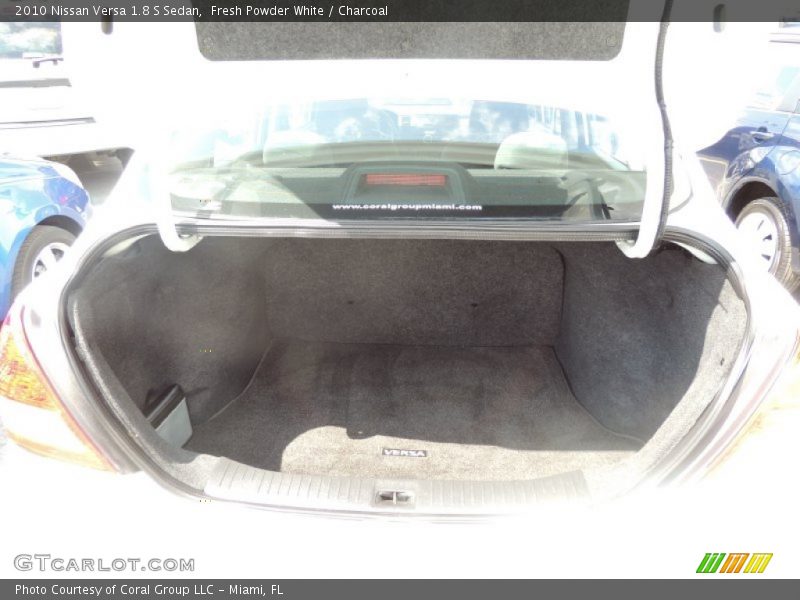 Fresh Powder White / Charcoal 2010 Nissan Versa 1.8 S Sedan