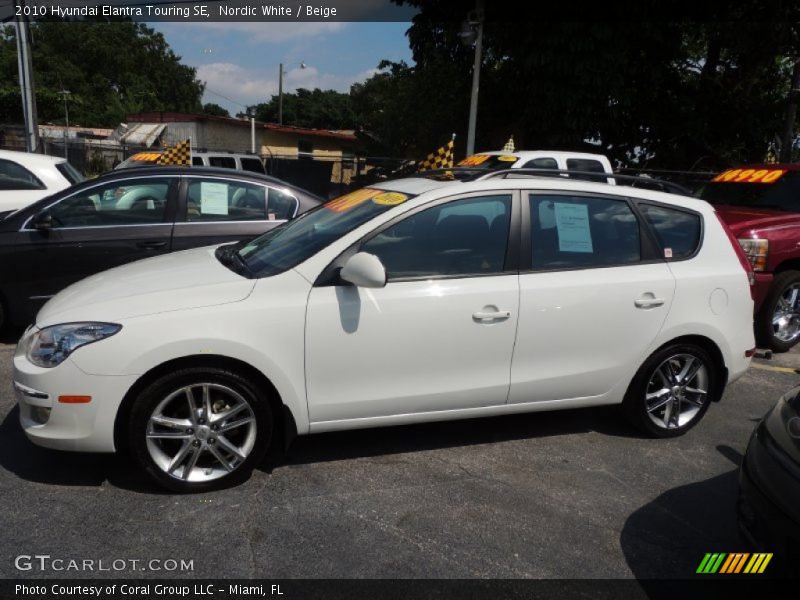 Nordic White / Beige 2010 Hyundai Elantra Touring SE