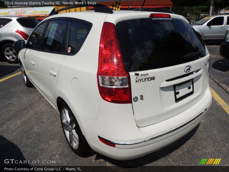 Nordic White / Beige 2010 Hyundai Elantra Touring SE
