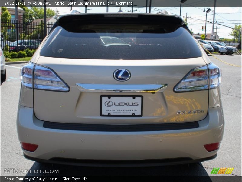 Satin Cashmere Metallic / Parchment 2012 Lexus RX 450h AWD Hybrid
