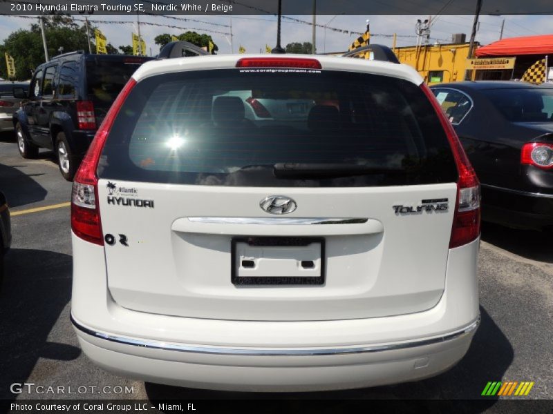 Nordic White / Beige 2010 Hyundai Elantra Touring SE