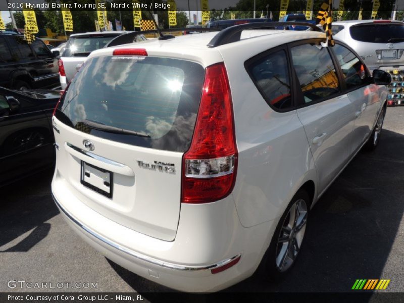 Nordic White / Beige 2010 Hyundai Elantra Touring SE