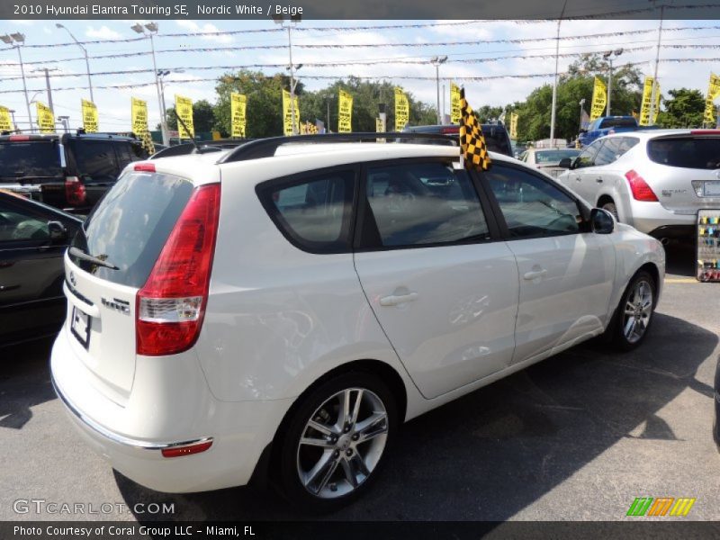 Nordic White / Beige 2010 Hyundai Elantra Touring SE