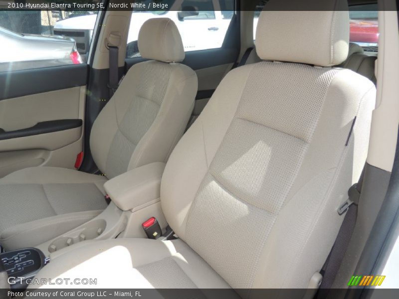 Nordic White / Beige 2010 Hyundai Elantra Touring SE