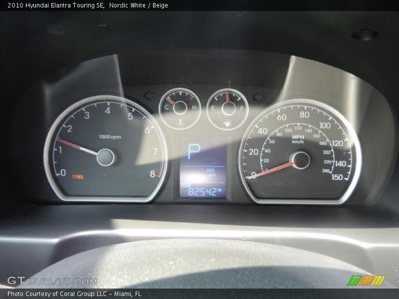 Nordic White / Beige 2010 Hyundai Elantra Touring SE